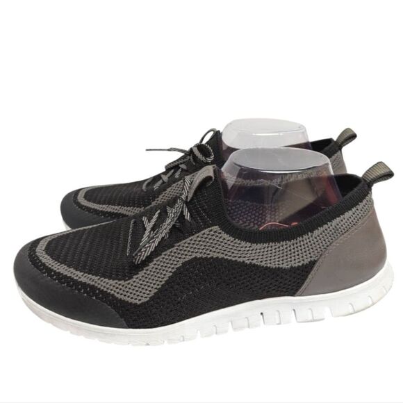Cole Haan Zerogrand Stitchlite Black & Gray Knit Walking Athletic Shoes 11 - Picture 1 of 7